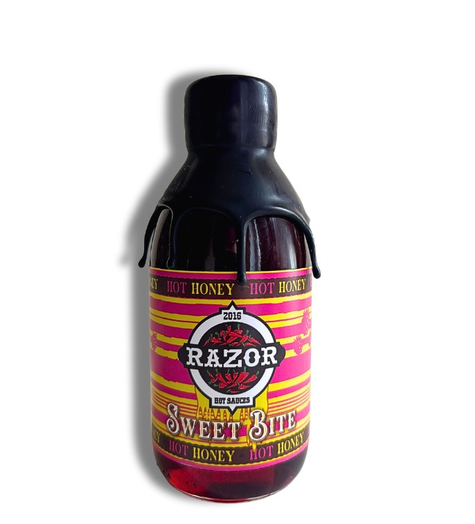 ostry miód Razor Sweet bite z chili Habanero i Naga Jolokia